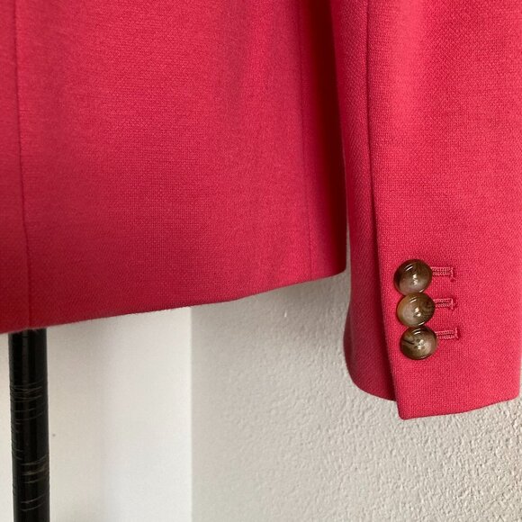 Talbots Aberdeen Pink Blazer Jacket Size 12 Lined Tailored Classic - Picture 11 of 15